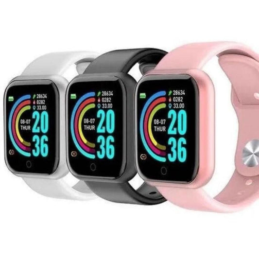 Smartwatch D20 - Relógio Inteligente y68 Esportivo Bluetooth Android/iOS - Com foto Na Tela