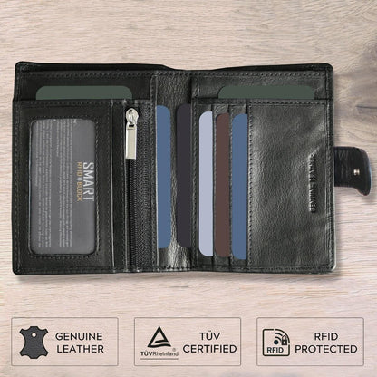 Carteira Masculina em Couro Genuíno com RFID