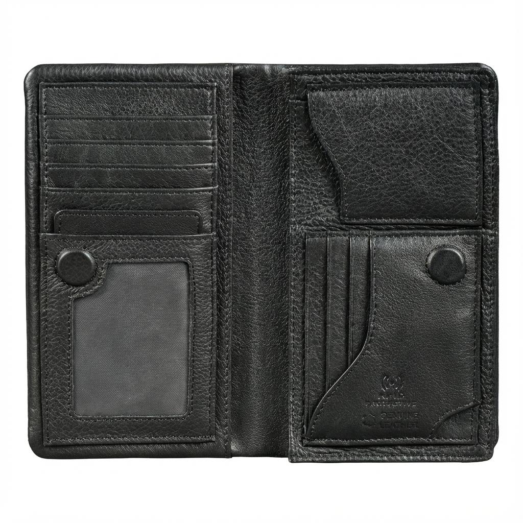 Carteira Masculina em Couro Genuíno com RFID